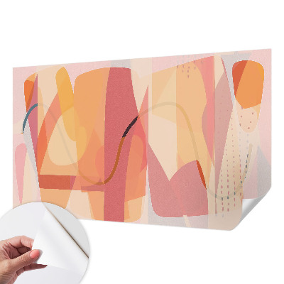 Papel mural con patrón decorativo Abstracción colorida