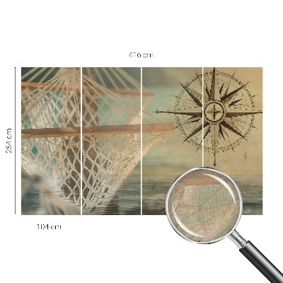 Fotomural decorativo para cabecero de cama Relajación en el mar