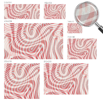 Mural de pared con estampado hermoso Líneas onduladas