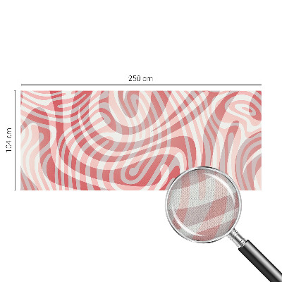 Mural de pared con estampado hermoso con líneas onduladas