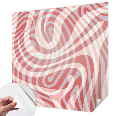Mural de pared con estampado hermoso Líneas onduladas