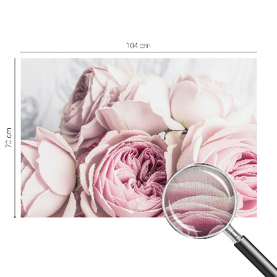 Papel mural con patrón decorativo rosas rosadas