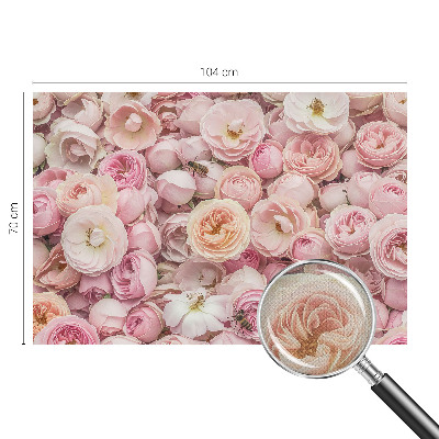 Papel mural con patrón decorativo Hermosas flores