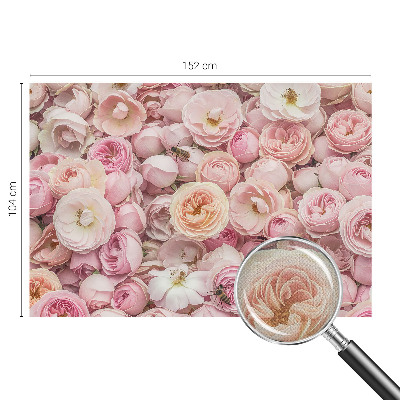 Papel mural con patrón decorativo Hermosas flores