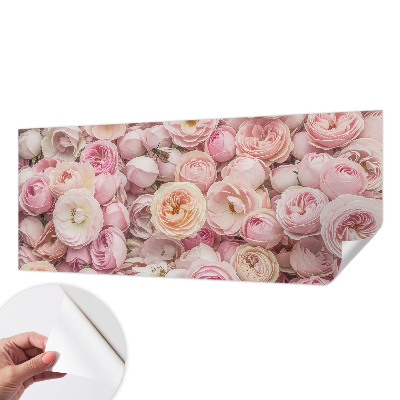 Papel mural con patrón decorativo con motivo de hermosas flores