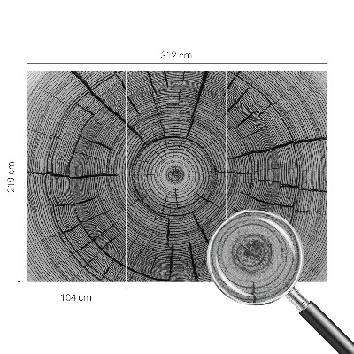 Fotomural decorativo para cabecero de cama Armonía del bosque