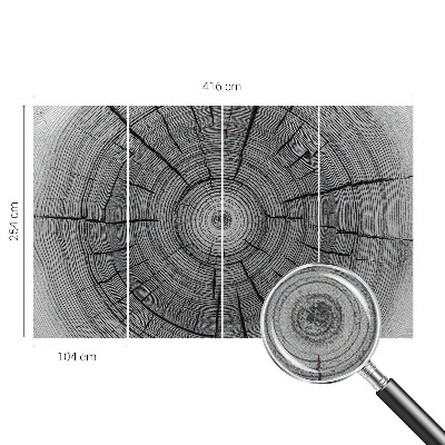 Fotomural decorativo para cabecero de cama Armonía del bosque