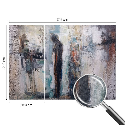 Papel mural con patrón decorativo Figura misteriosa