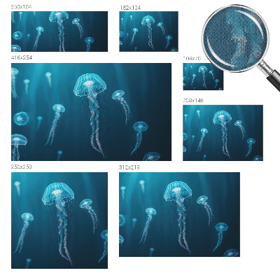 Mural de pared con estampado hermoso Elegancia marítima