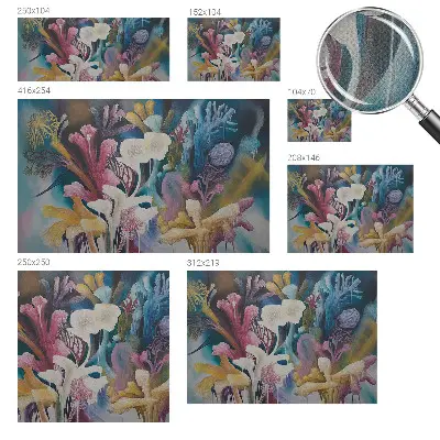 Papel mural con patrón decorativo con un motivo de explosión floral