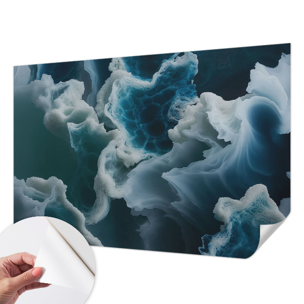 Fotomural decorativo para cabecero de cama con diseño de olas del mar
