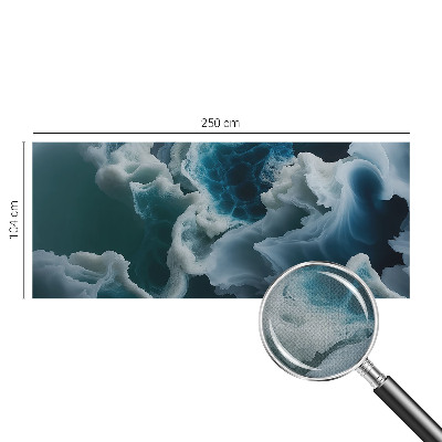 Fotomural decorativo para cabecero de cama con diseño de olas del mar