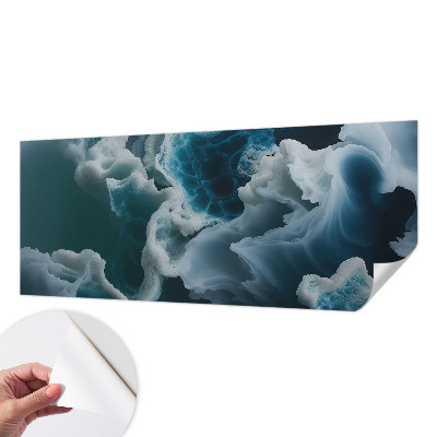 Fotomural decorativo para cabecero de cama con diseño de olas del mar