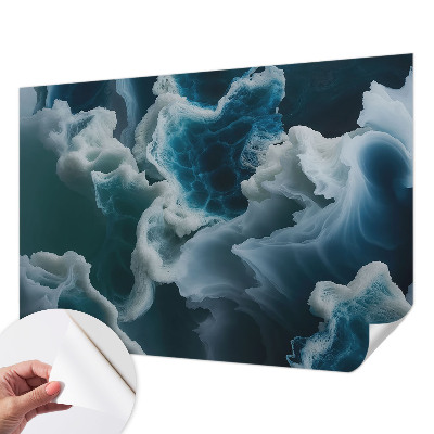 Fotomural decorativo para cabecero de cama con diseño de olas del mar
