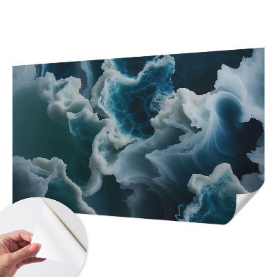 Fotomural decorativo para cabecero de cama con diseño de olas del mar