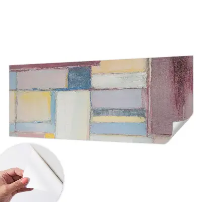 Mural de pared con estampado hermoso con formas geométricas