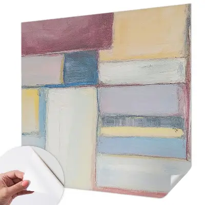 Mural de pared con estampado hermoso con formas geométricas