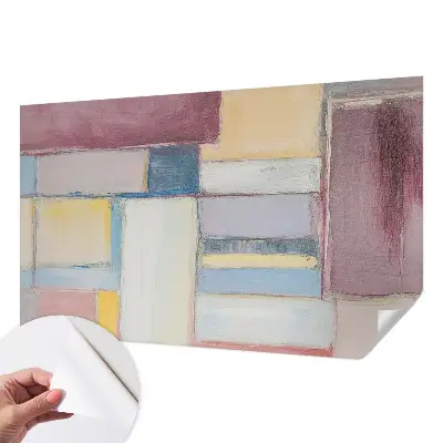 Mural de pared con estampado hermoso con formas geométricas