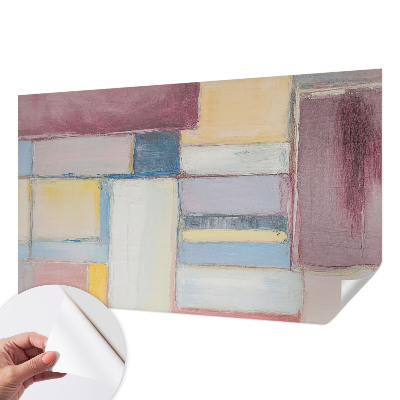 Mural de pared con estampado hermoso Formas geométricas