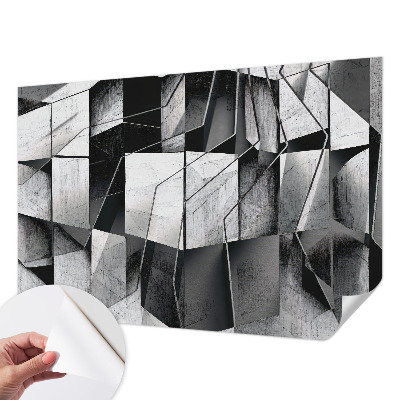 Fotomural decorativo para cabecero de cama con diseño de abstracción geométrica