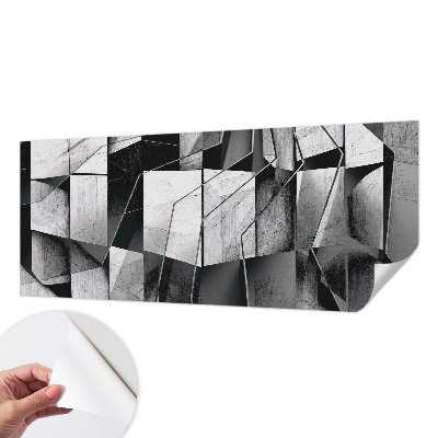 Fotomural decorativo para cabecero de cama abstracción geométrica