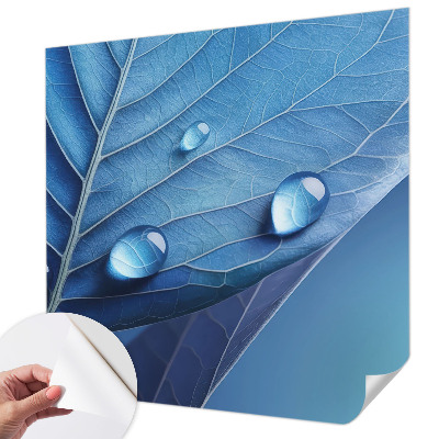 Papel mural con patrón decorativo con motivo azul en una sola hoja