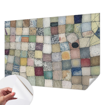 Papel mural texturado decorativo Mosaico colorido