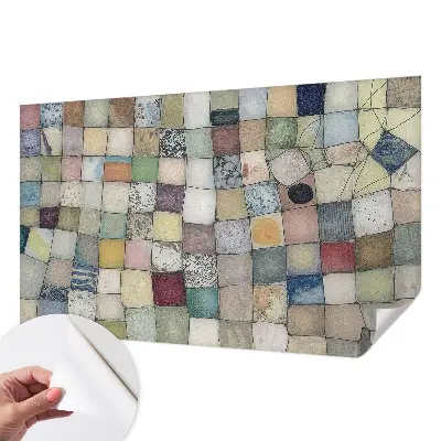 Papel mural texturado decorativo con un mosaico colorido