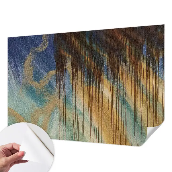 Mural de pared con estampado hermoso con una composición abstracta
