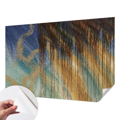 Mural de pared con estampado hermoso con una composición abstracta
