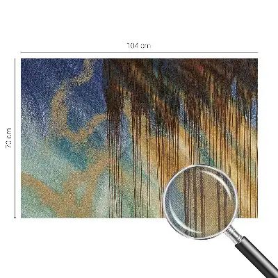 Mural de pared con estampado hermoso con una composición abstracta