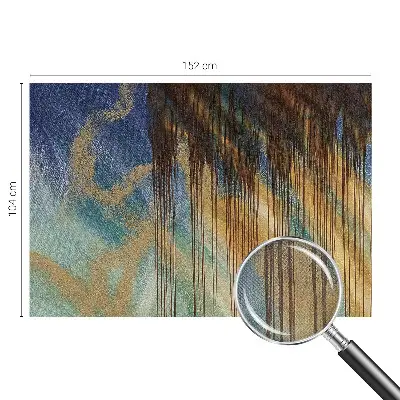 Mural de pared con estampado hermoso con una composición abstracta