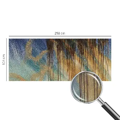 Mural de pared con estampado hermoso con una composición abstracta