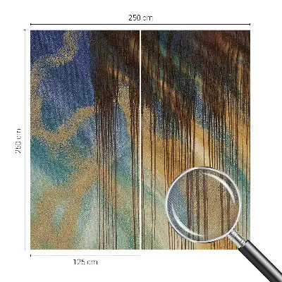 Mural de pared con estampado hermoso con una composición abstracta