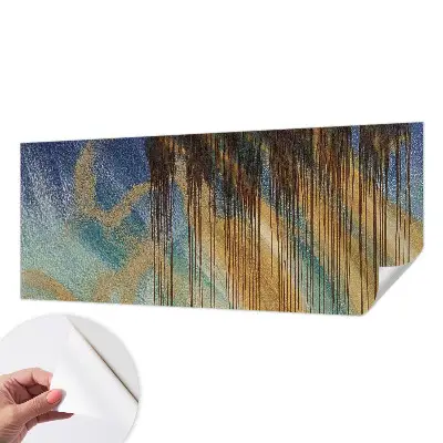 Mural de pared con estampado hermoso con una composición abstracta