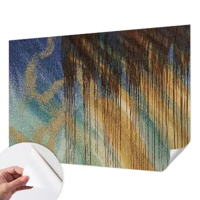 Mural de pared con estampado hermoso con una composición abstracta