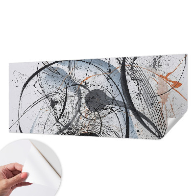Papel mural con patrón decorativo Abstracción expresiva