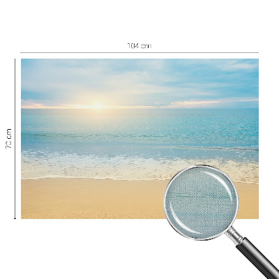 Fotomural decorativo para cabecero de cama con diseño de amanecer
