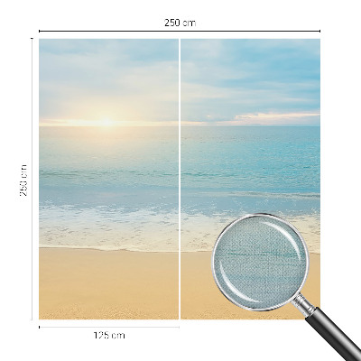 Fotomural decorativo para cabecero de cama con diseño de amanecer