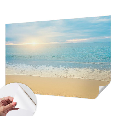 Fotomural decorativo para cabecero de cama con diseño de amanecer