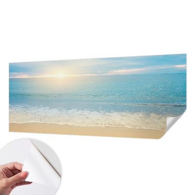 Fotomural decorativo para cabecero de cama con diseño de amanecer