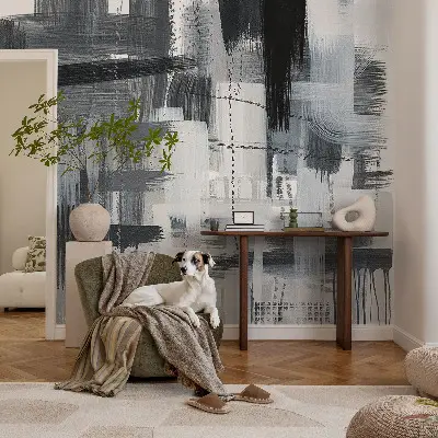 Fotomural decorativo para cabecero de cama con diseño de arte moderno