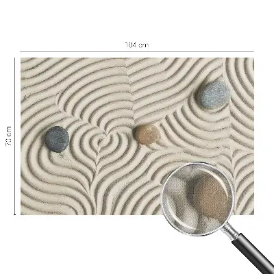 Mural de pared con estampado hermoso con un diseño de ondas armoniosas