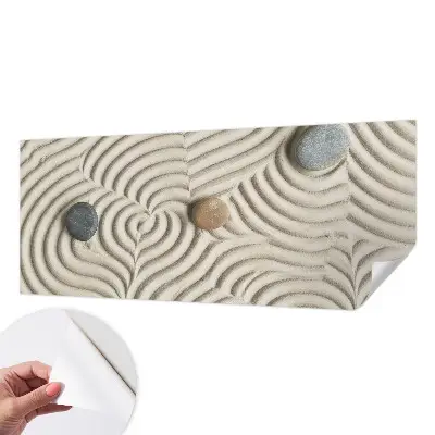 Mural de pared con estampado hermoso con un diseño de ondas armoniosas