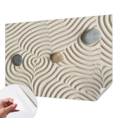 Mural de pared con estampado hermoso con un diseño de ondas armoniosas