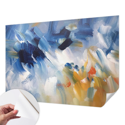 Papel mural con patrón decorativo Trazos coloridos