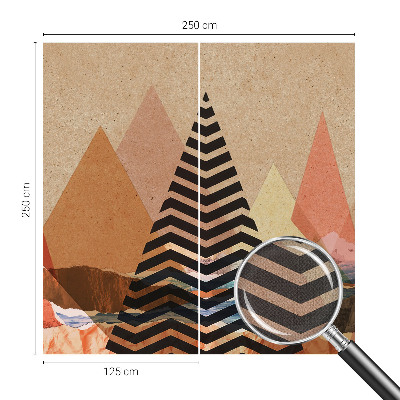 Papel mural texturado decorativo Paisaje abstracto
