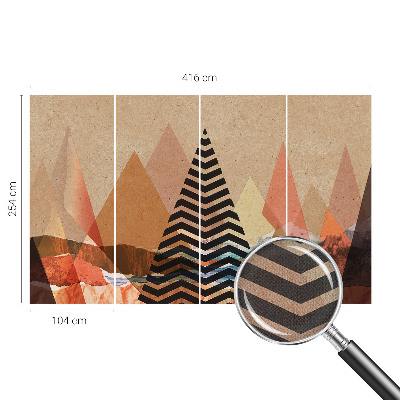 Papel mural texturado decorativo Paisaje abstracto