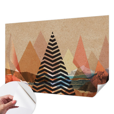 Papel mural texturado decorativo Paisaje abstracto