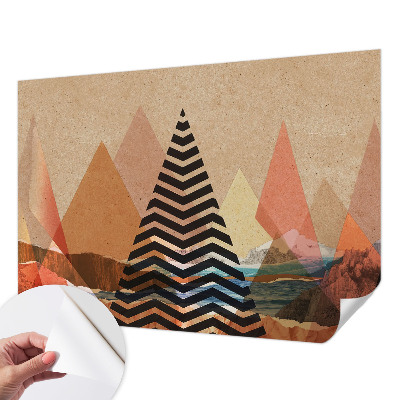 Papel mural texturado decorativo Paisaje abstracto